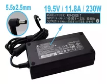 Cargador Delta Asus Msi 19.5v/11.8a/230w/5.5x2.5mm Plug Negr