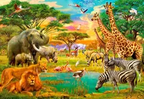 Painel Safari Em Tecido Sublimado Retangular 2,50 X 1,80