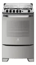 Cocina Electrolux 56gxq A Gas/eléctrica 4 Hornallas  Acero Inoxidable 220v Puerta Con Visor 59.3l