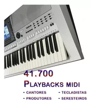  41.700 Playbacks Midi Karaoke Sem Letra P/ Teclados Yamaha