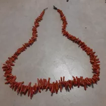 Collar De Coral Rojo Orange Estilo