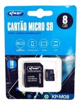 Cartão Micro Sd De Memória Knup 8gb P/ Leitor De Cartão