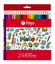 Lapiz Lapices Filgo Sigma Color Caja X 24 Colores Largos Color No Aplica