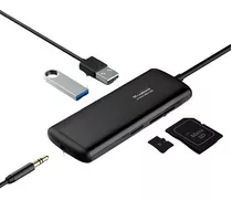 Hub Usb-c Preto Hagibis