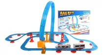 Tren Bala Eléctrico En Pista Con Loop 79 Pcs -2 Vagones