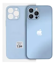 Funda Compatible Con Línea iPhone 13 Pro Silicone Glass Case