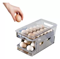 Organizador De Huevos Caja Para 24 Und Huevera Portahuevos 