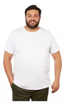 Camiseta Masculina Plus Size Camisa Básica Malha Fria Até G3