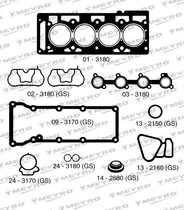 Juego Juntas Descarbonización Ford Fiesta 1,6 Zetec Rocam 8v