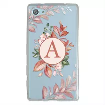 Funda Sony Xperia Flores Antigolpes  Con Tu Inicial