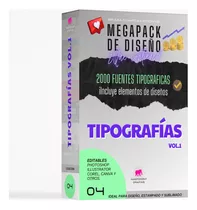 Mega Pack De Diseño 1000 Tipografías Modernas