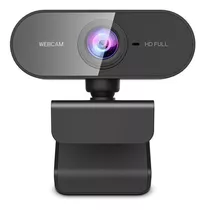Webcam Usb 1080p Mini Câmera Pc Full Hd Cor Preto