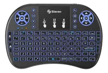 Mini Teclado Inalámbrico Con Touchpad Para Smarttv | Rm-325 Color Del Teclado Negro Idioma Español Latinoamérica