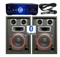 Combo Karaoke 2 Bafles+consola Potenciada Usb/bluetooth/1mic