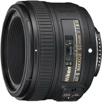 Lente Objetivo Nikon 2199, Af-s Fx Nikkor 50mm F/1.8g, Negro