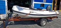 Bote Inflavel 3,50 + Motor 15 Hp + Carreta Rodoviaria 