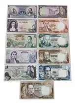 11 Billetes Colombia 1 Peso Hasta 2000 Pesos 