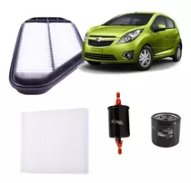 Kit Filtro Aire/polen/aceite/benc Chevrolet Spark Gt 2010/15