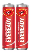 Pilas Eveready Aa Heavy Duty Red Carbon Zinc R6s Tira 24/u