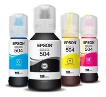 Kit Tintas Originales X4  Epson 504  L4150 L4160 L6161 L6270