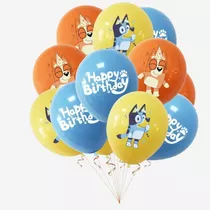 Set 12 Globos Látex Cumpleaños Y Fiestas Diseños Infantiles