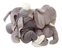 Almohadon Elefante Gris - Peluche Almohada De Apego