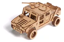 Brinquedo Jipe Hummer Quebra Cabeça 3d Mdf Colecionável 