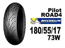 Cubierta Trasero Para Moto Michelin Pilot Road 4 Sin Cámara De 180/55 Zr17 W 73 X 1 Unidad