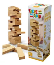 Jogo Caiu Perdeu Brinquedo Torre Moto Equilíbrio Madeira