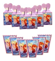 Pack 12 Cajas Para Dulces/dulcera Frozen Fiesta Cumple 