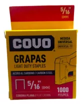 Grapas Tapiceria Corona Plana 5/16 8mm 