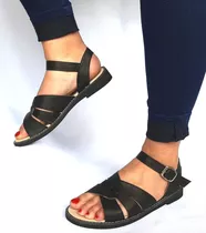 Sam123 Sandalias Vip Talles Grandes Tania Negra