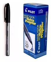 Marcador P/ Retroprojetor Pilot 2.0 Preto - Cx C/ 12