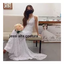 Vestido De Novia Jessialtacostura  Sirena Caseros