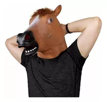 Máscara De Caballo De Lujo De Látex Cosplay Cabeza Completa