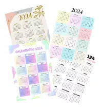 Calendario De Bolsillo 2024. Almanaque. Pack 100