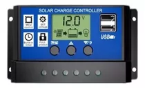 Controlador Solar Carga Lcd 10a Usb Regulador Automático