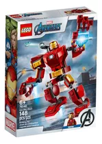 Brinquedo Robô Iron Man Super Heroes Marvel Lego Quantidade De Peças 148