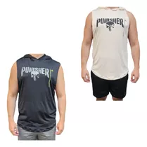 Combo X 2! Musculosa Deportiva Hombre Punisher Ng-crudo Cuo