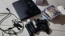 Sony Playstation 3 Slim 320gb + 2 Joy + Kit Move + Juegos