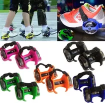 Patines Ajustable Flashing Rollers Luz Led 2 Ruedas Zapato