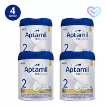 Fórmula Infantil Em Pó Sem Glúten Danone Aptamil Profutura 2 En Lata - Kit De 4 De 800g - 6  A 12 Meses