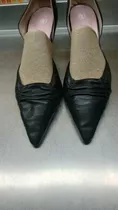 Zapatos Mujer Stiletto Talle 36.5 Negros 