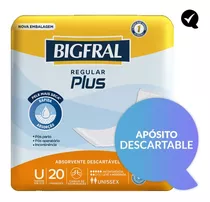 20 Apósitos Absorbentes Bigfral Regular Plus Talle Único