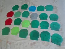 Lote De 23 Estuches Plasticos Cds Individuales De Color   