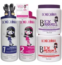 Progressiva 2x1l + B-tox White + B-tox Violet 1kg Bonequinha