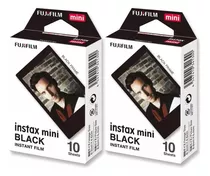 Filme Papel Instax 20fts Borda Preta - Mini 8 9 11 Mini Link