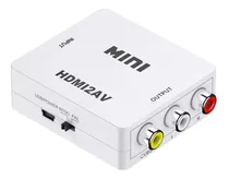 Convertidor Adaptador Hdmi A Rca/av Análogo 1080p