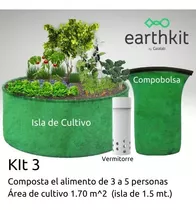 Earthkit - Kit 3  -composta Y Cultiva Fácil