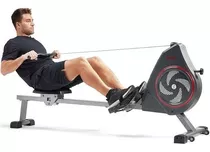 Sunny Health & Fitness Air+ Magnetic Rowing Machine With Exc